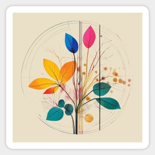 Abstract Botanical Sticker